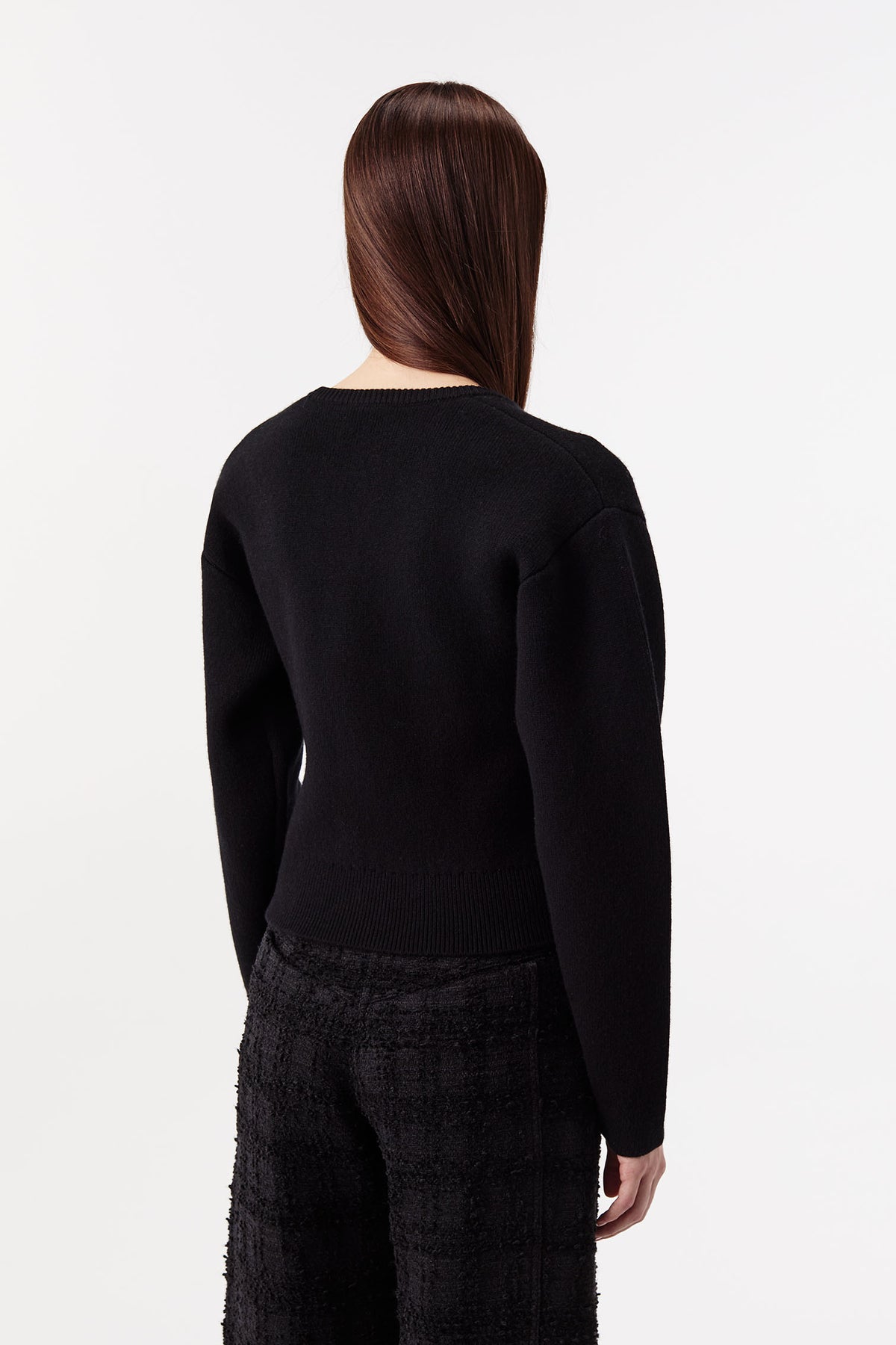 Round-neck cardigan