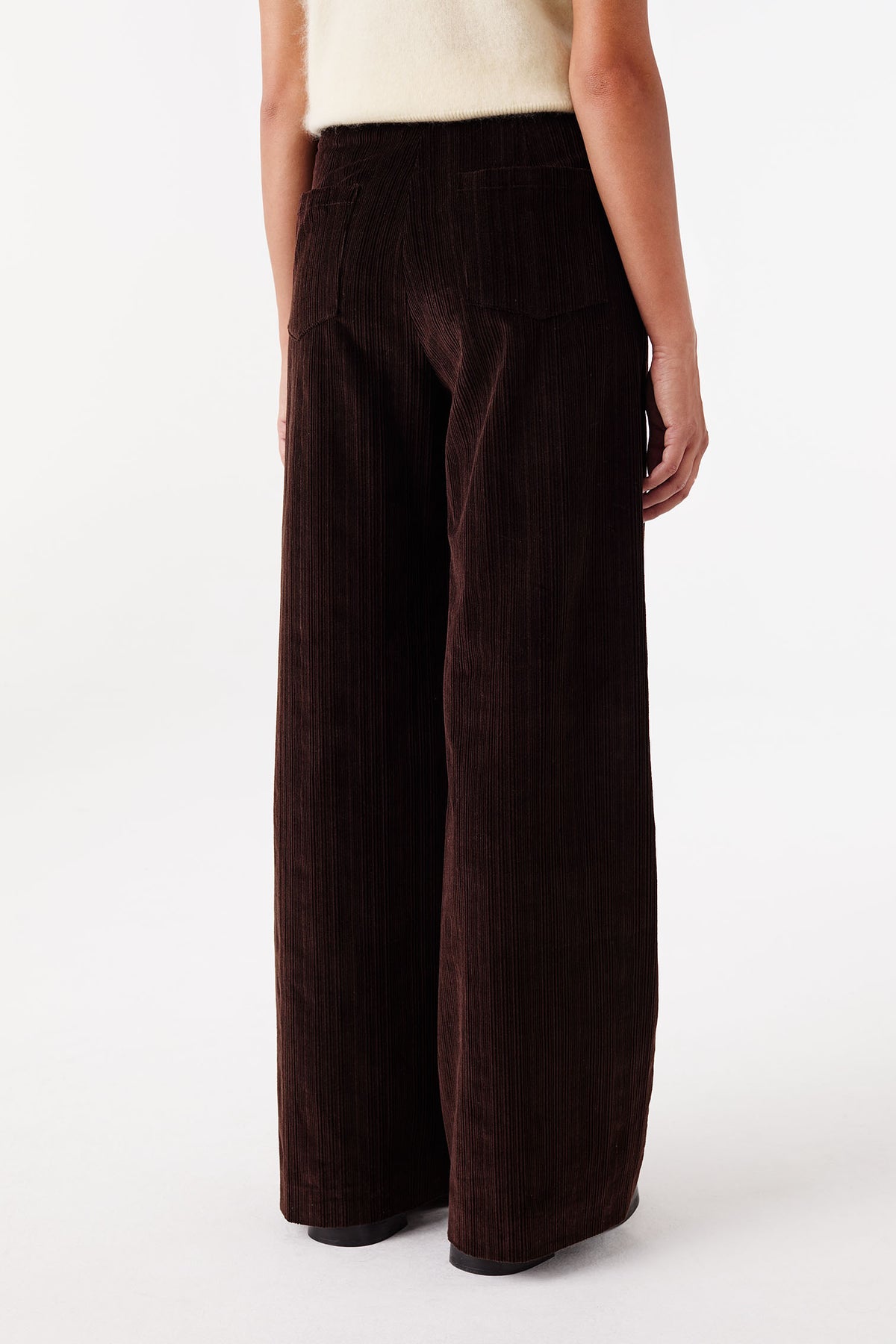 Pantalon à ponts en velours
