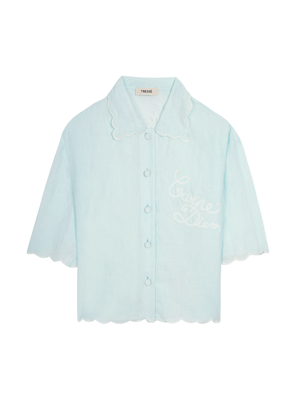 Chemise à broderies