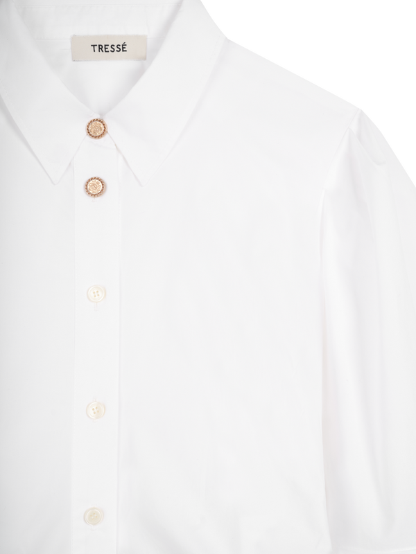 Chemise courte boutons soleil