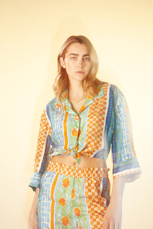 Flowy patterned shirt