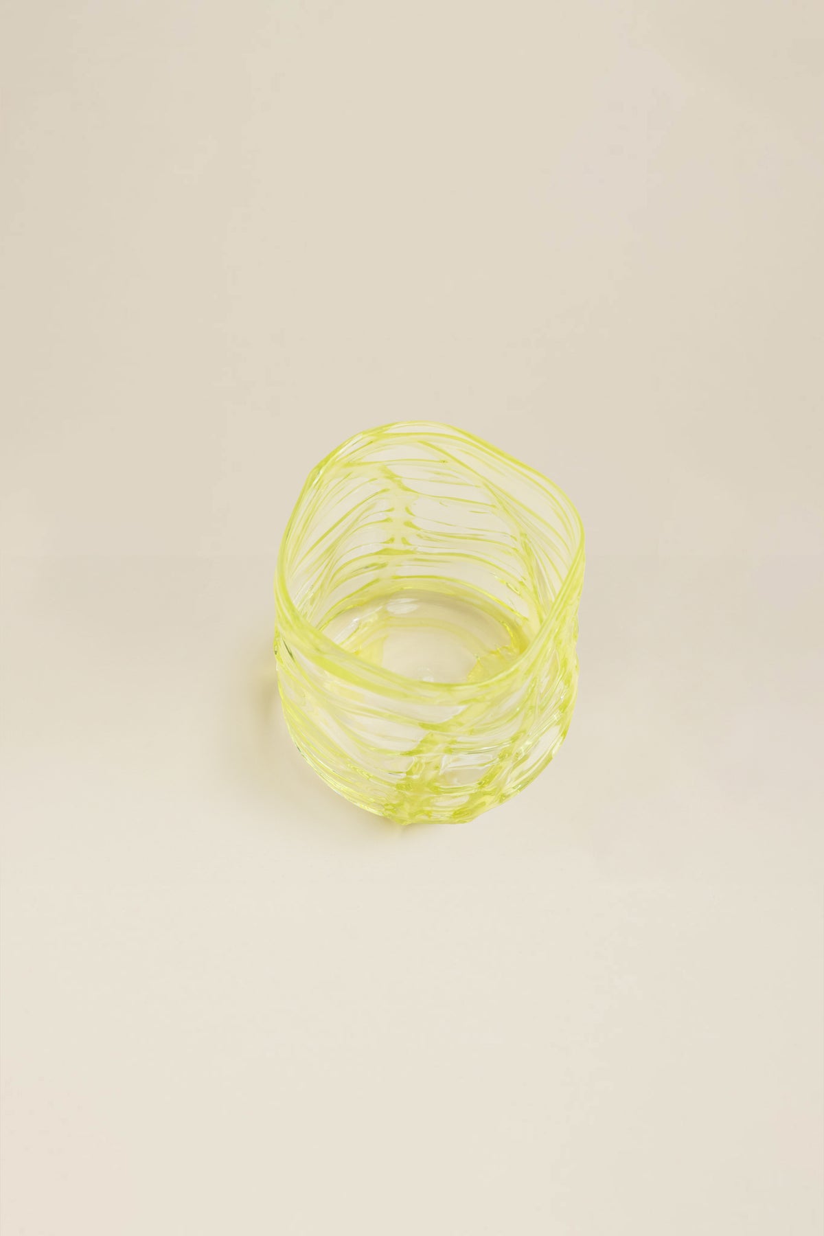 Bicchiere di Murano giallo