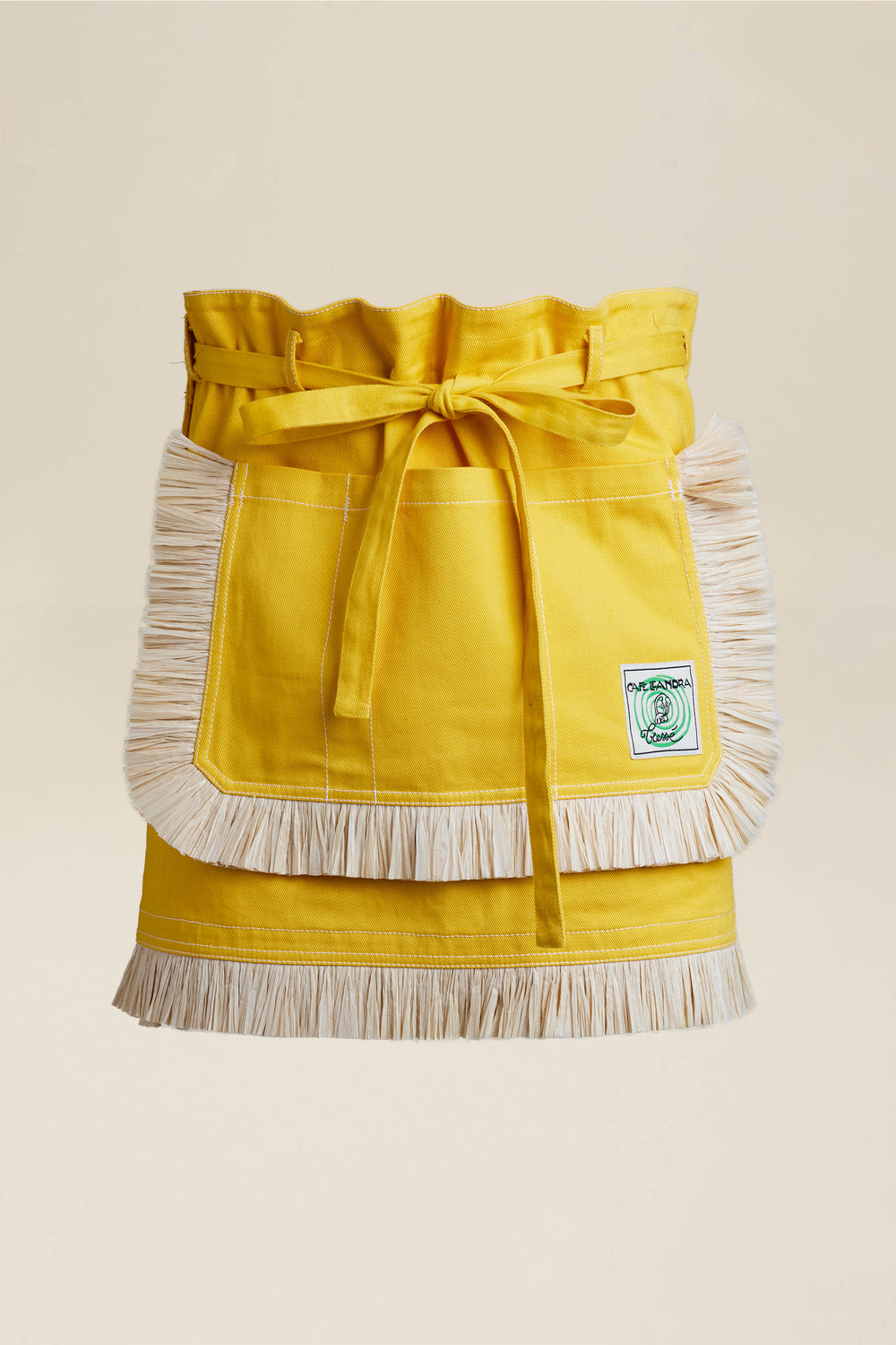 Raffia apron skirt