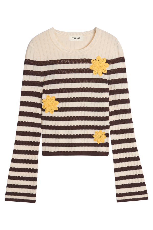 Pull en maille à ouverture