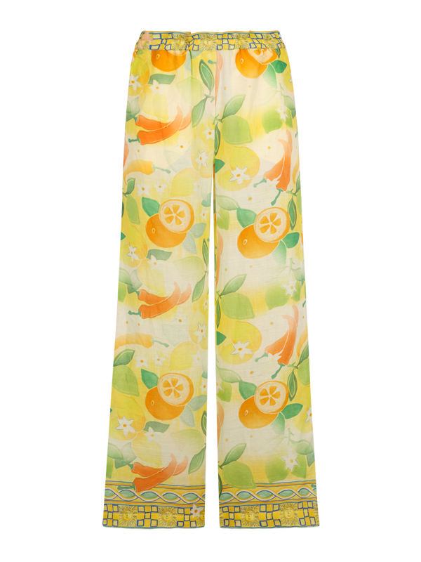 Pantalon à motifs