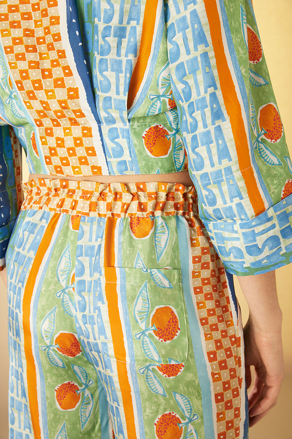 Flowy patterned pants