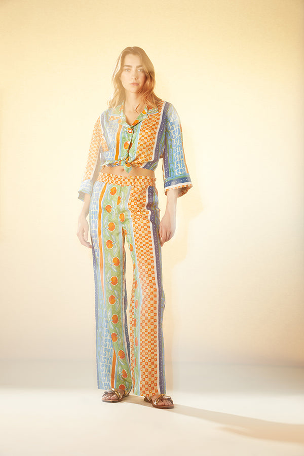 Flowy patterned pants