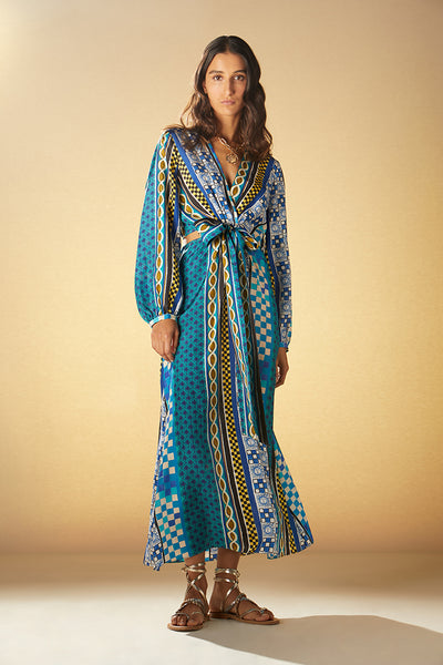 italian style maxi dress Long silk dress