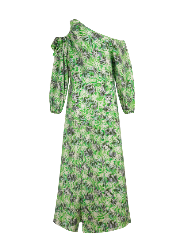 Robe longue asymétrique