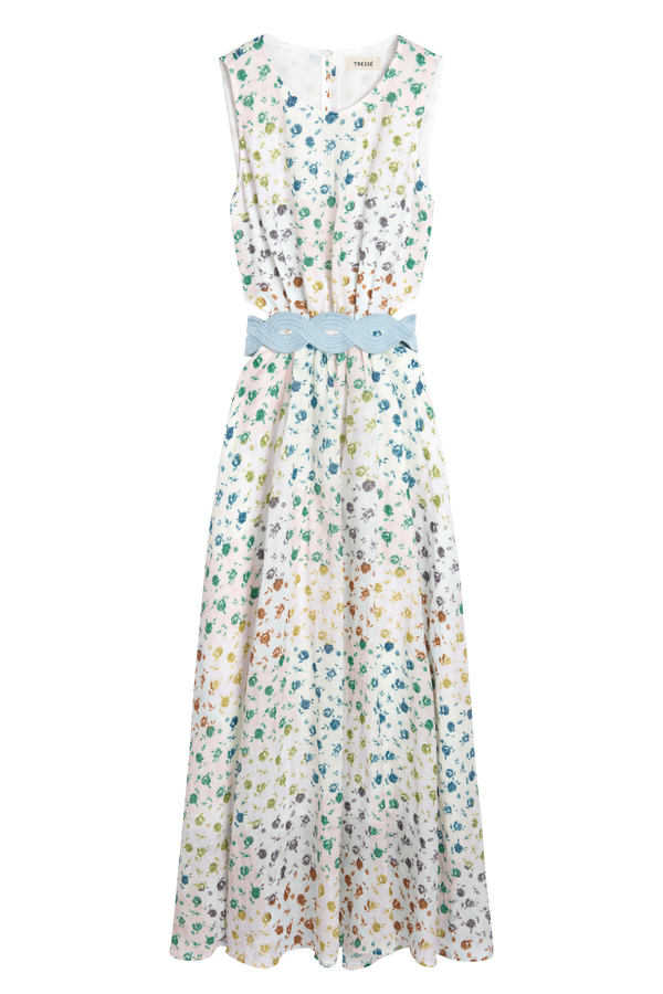 Robe longue à motifs