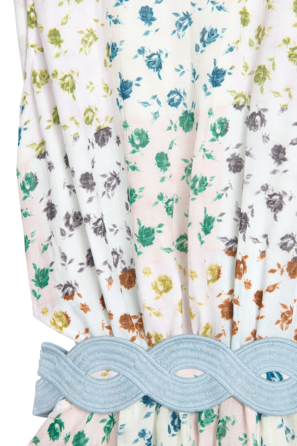 Robe longue à motifs