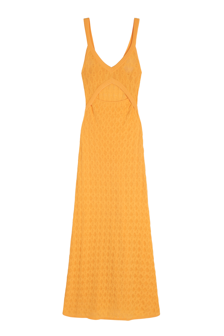 Robe longue en maille