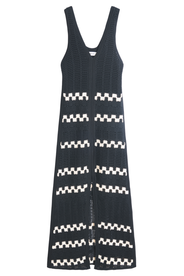 Robe fendue crochet