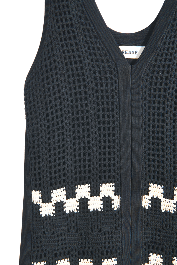 Robe fendue crochet
