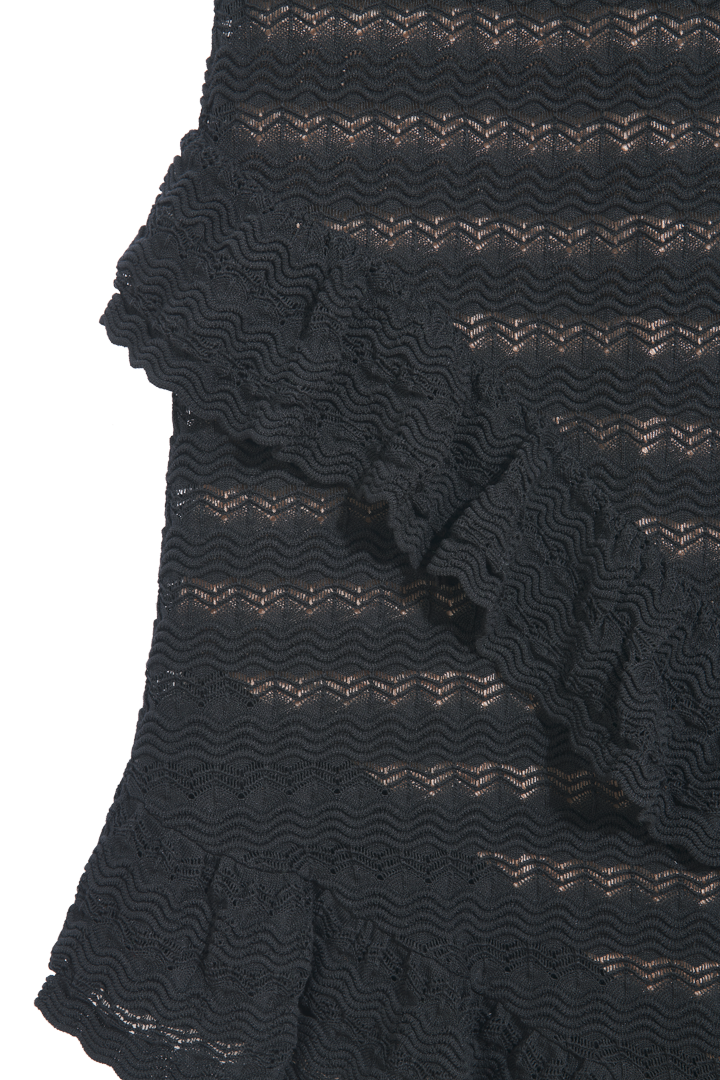 Asymmetrisches Strickkleid