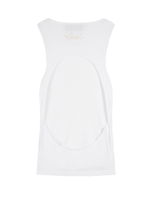 Backless tank top