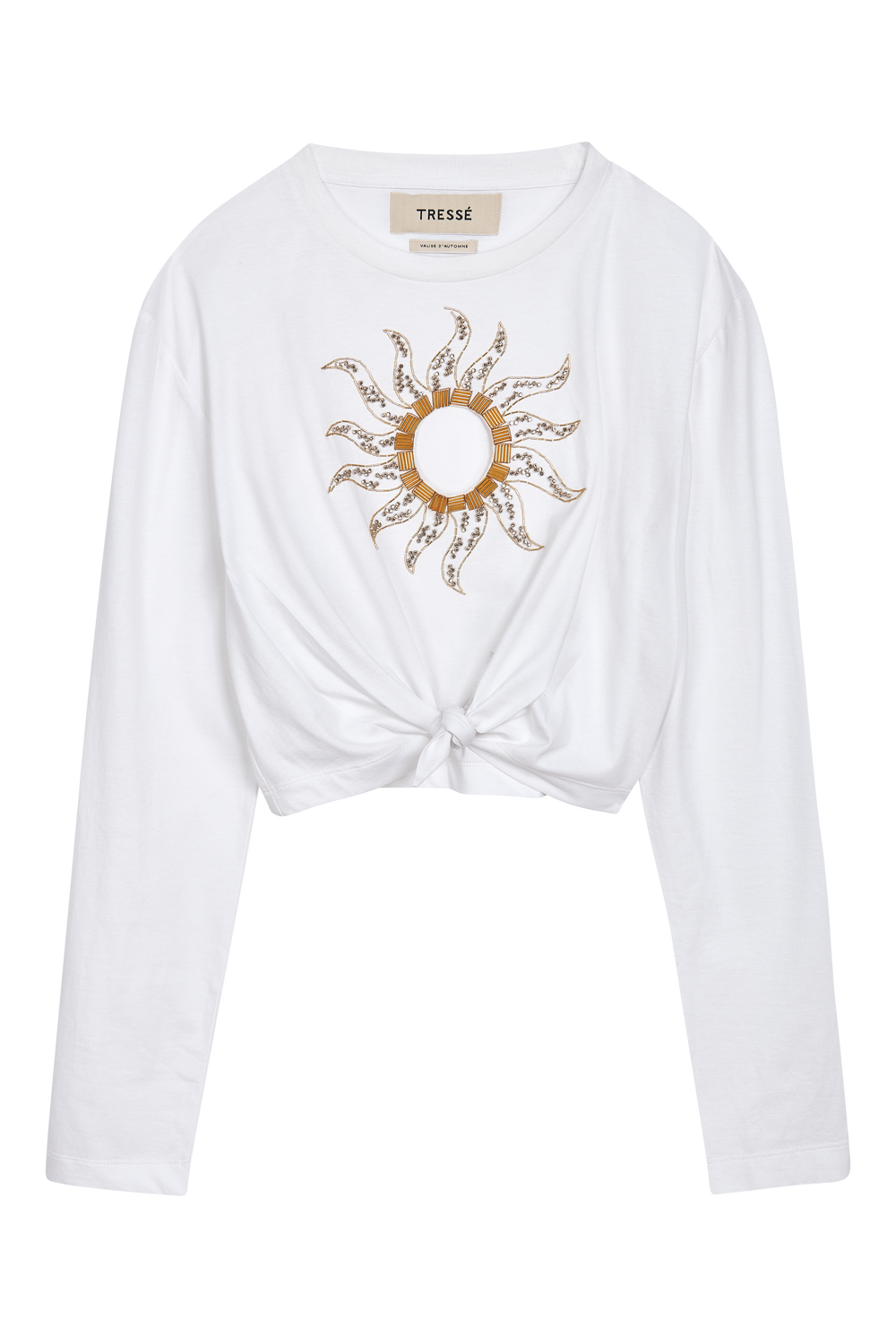 Embroidered sun top