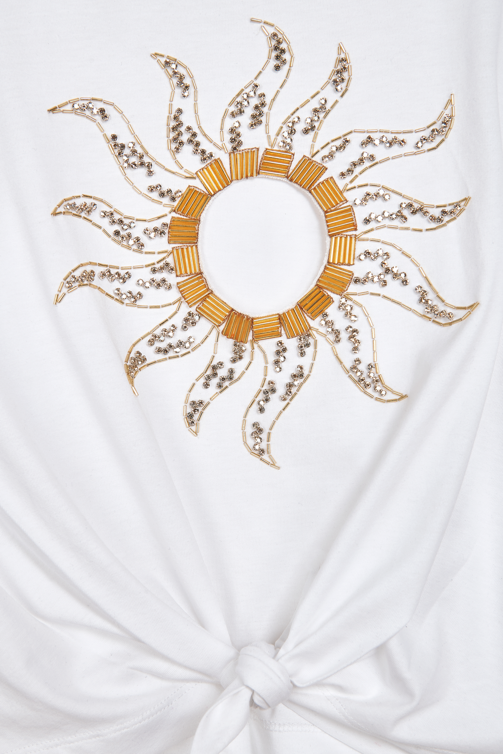 Embroidered sun top