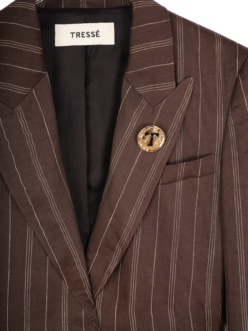 Veste de tailleur à rayures