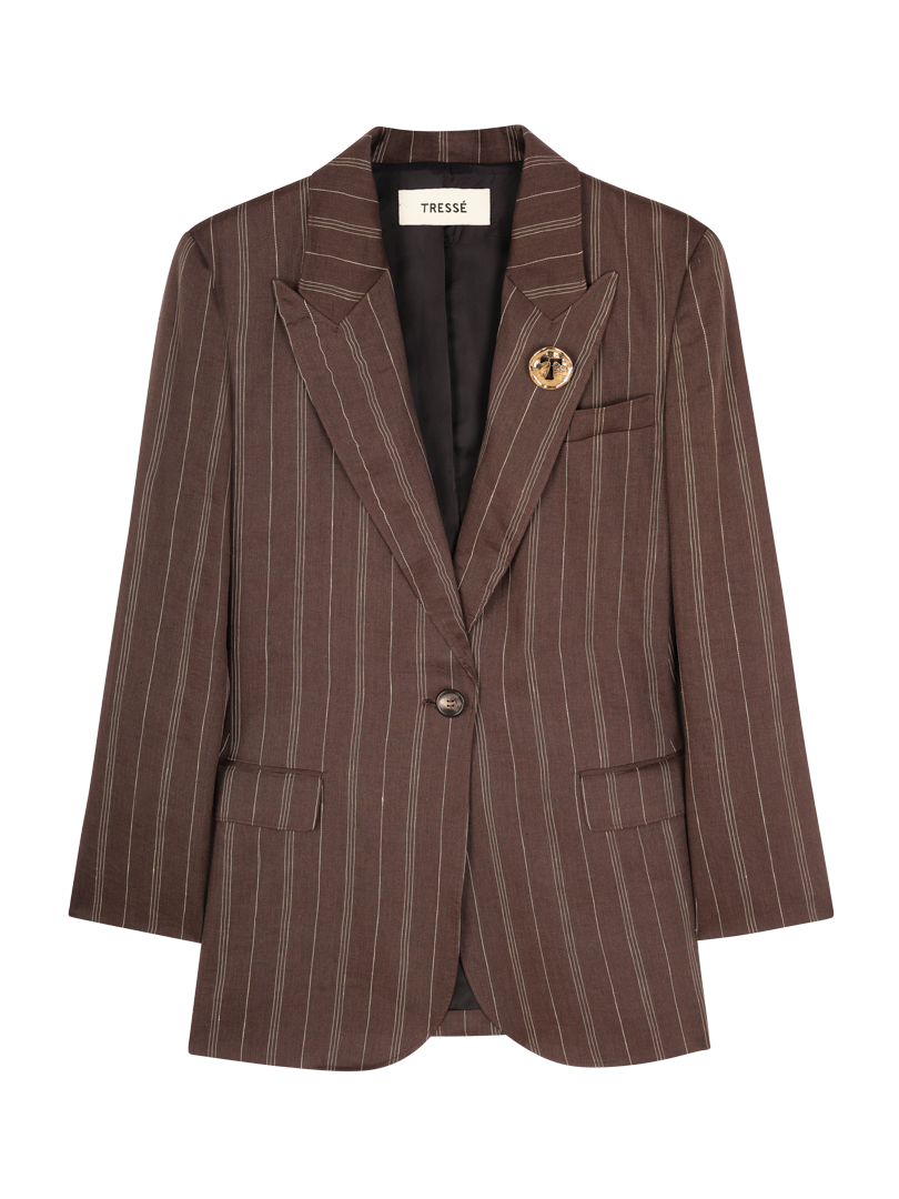 Veste de tailleur à rayures
