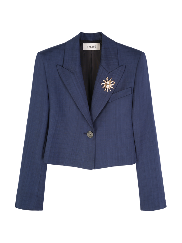 Cropped tailored jacket