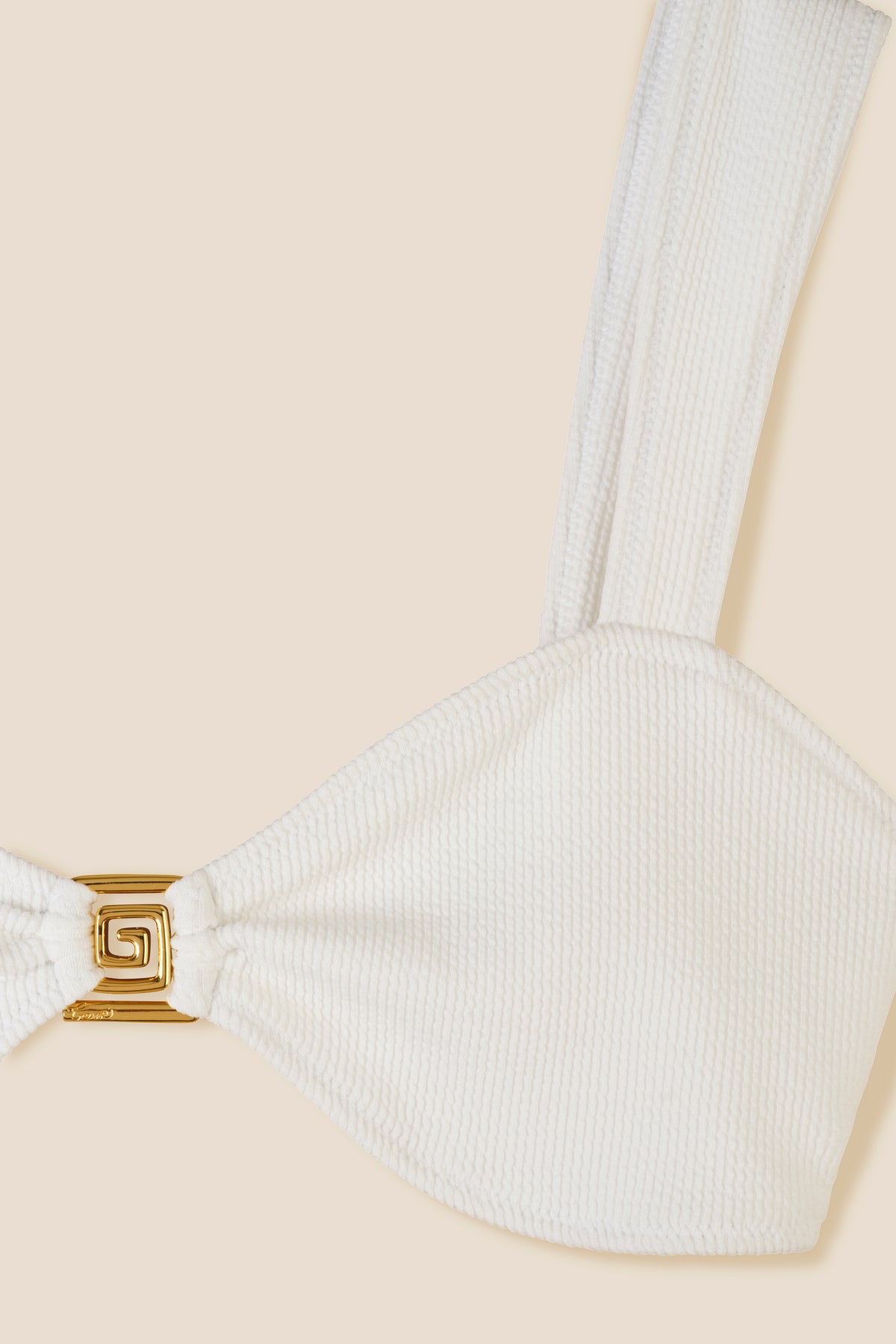 Maillot de bain blanc deux-pièces