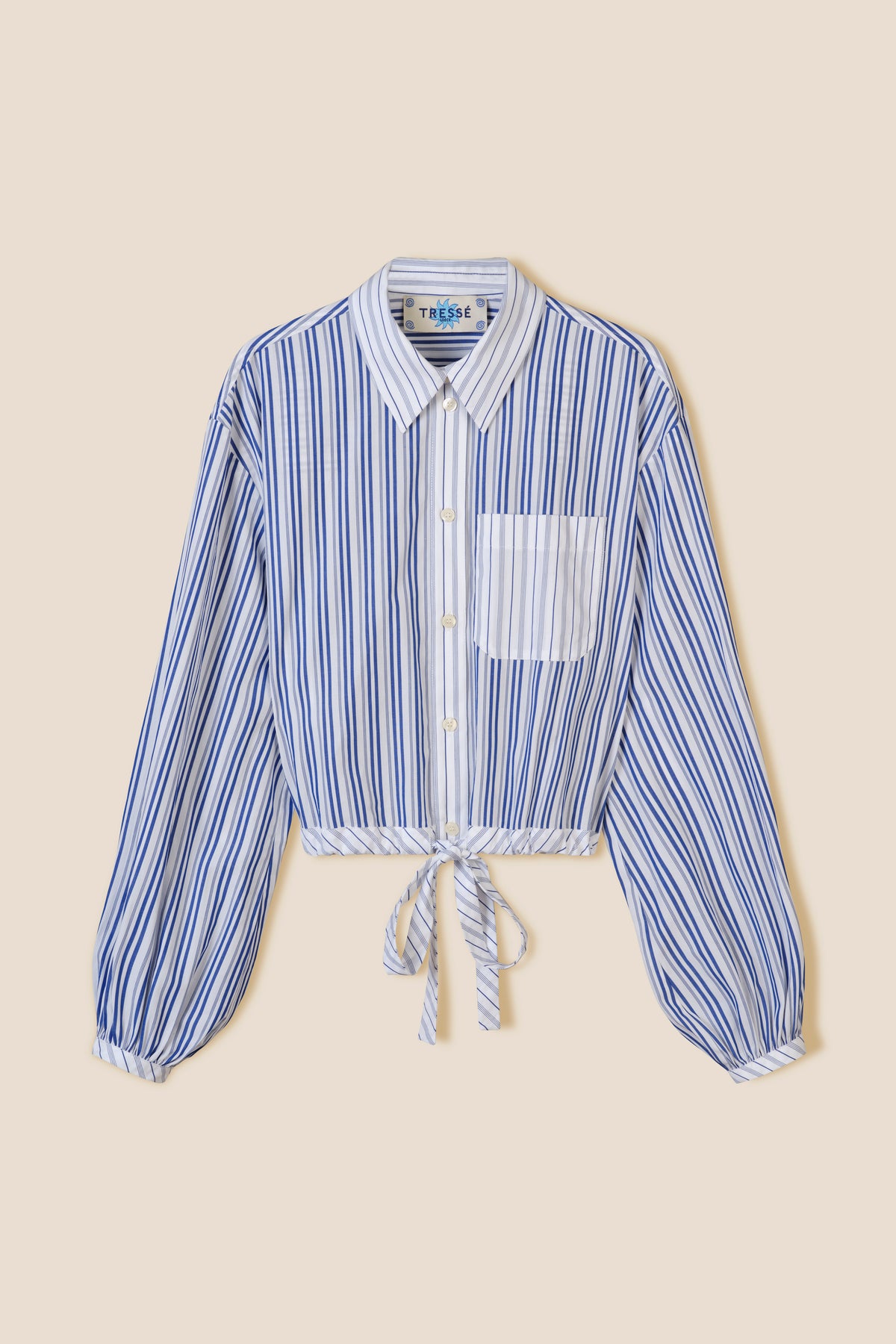 Chemise courte à nouer