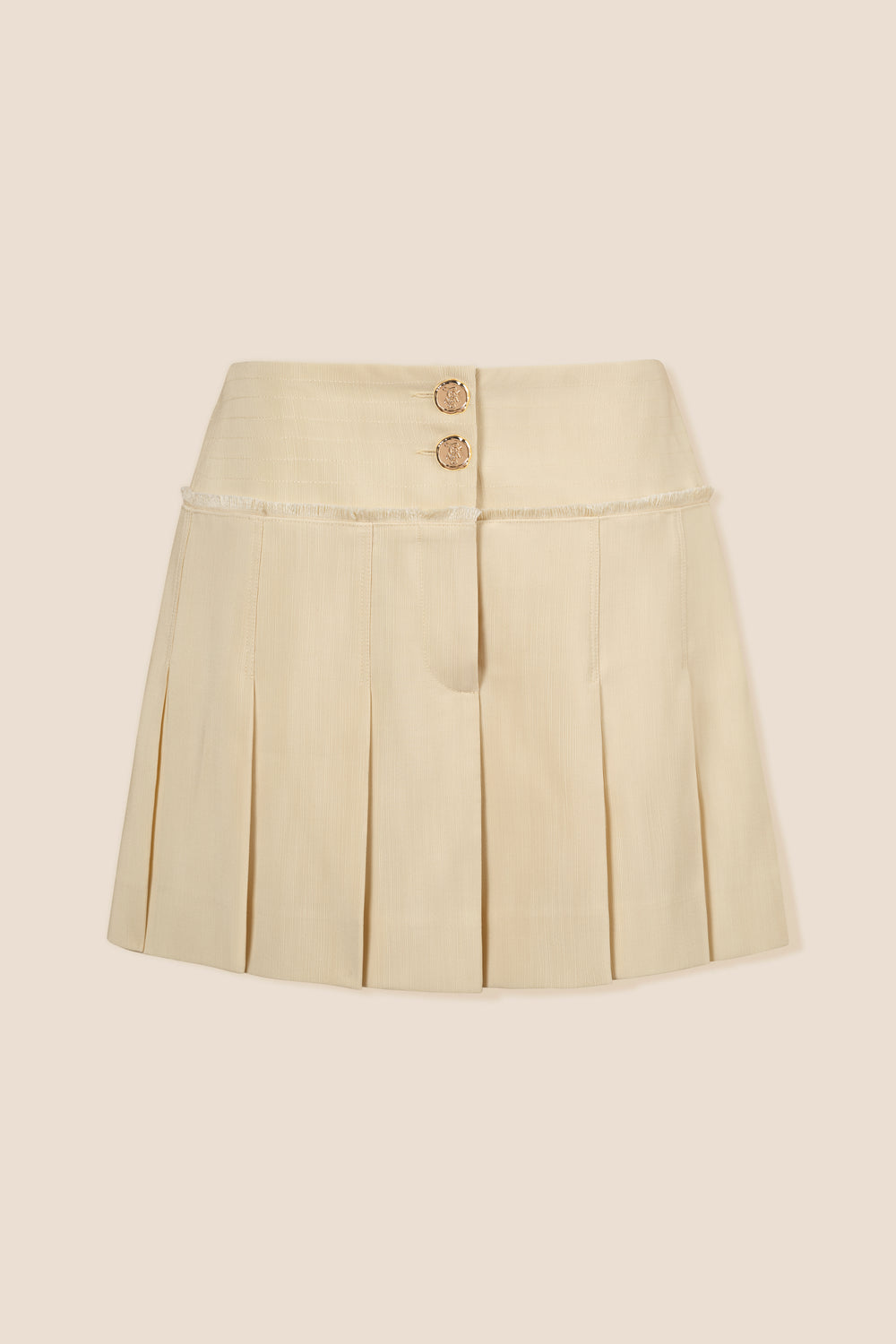 Short pleated skirt