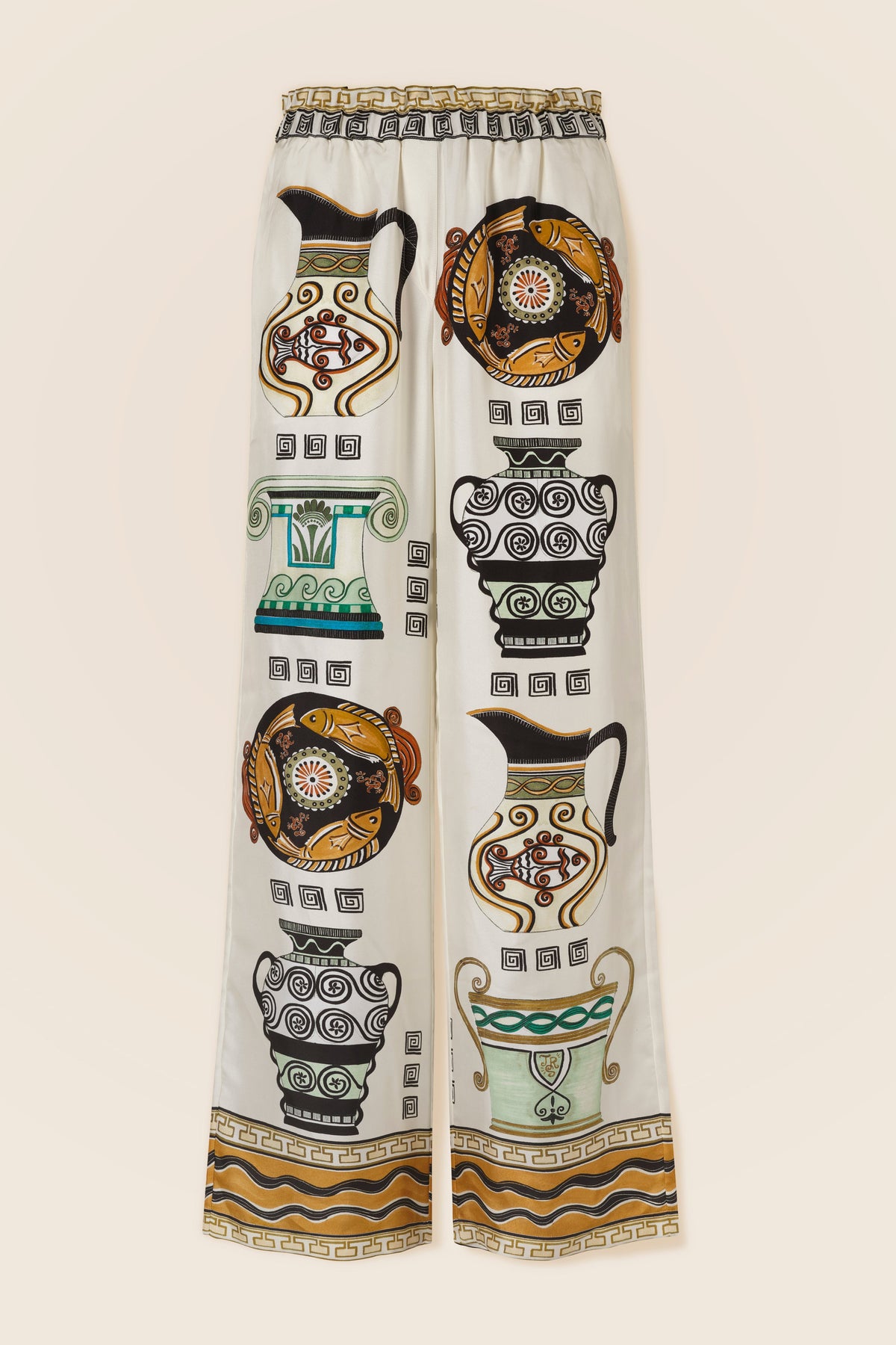 Seidenhose mit Krugmuster