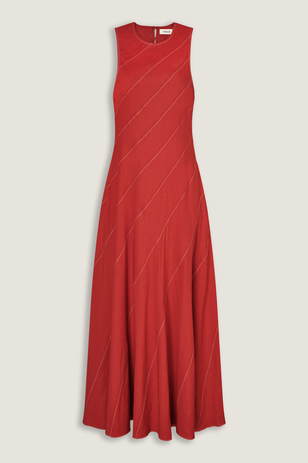 Robe rouge à découpes