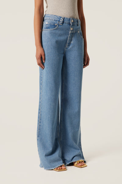 Double belt denim