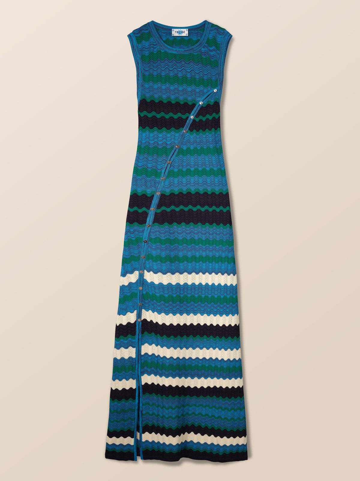 Gestreiftes Strickkleid
