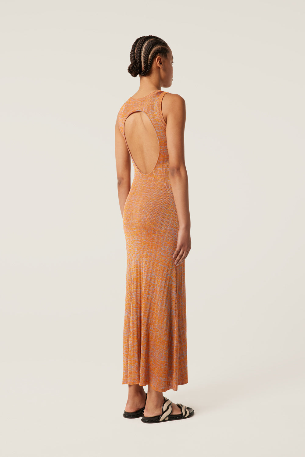 Long backless knit dress - T2 - Tress Long backless knit dress - T2 - Tress