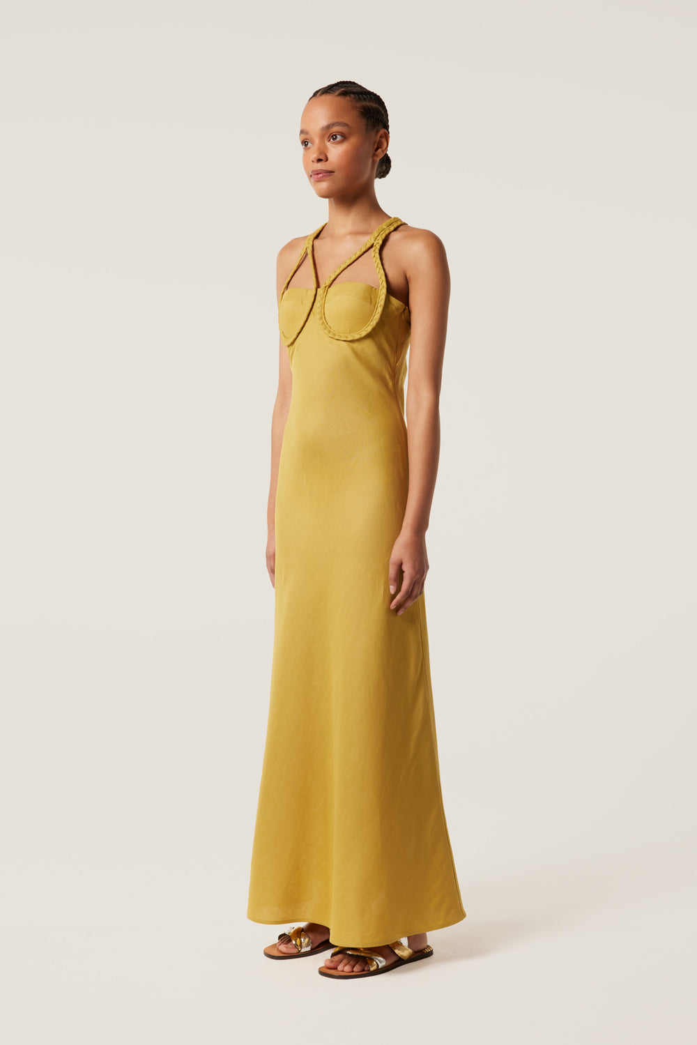 Bustier-effect dress
