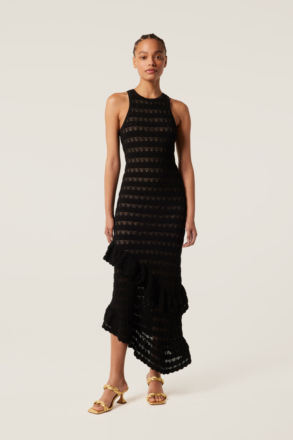 Asymmetrical Knit Dress - T3 - Tress Asymmetrical Knit Dress - T3 - Tress