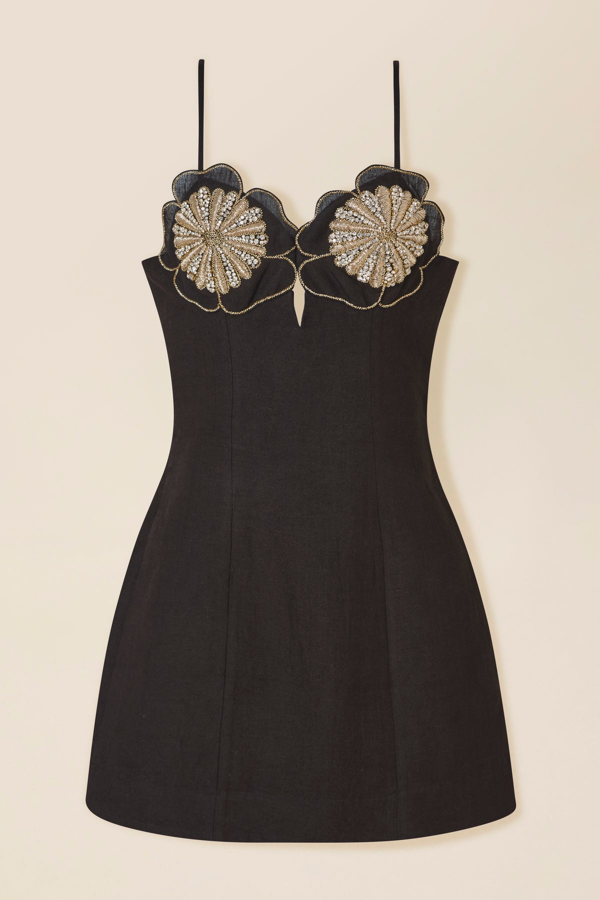 Vestido corto bordado