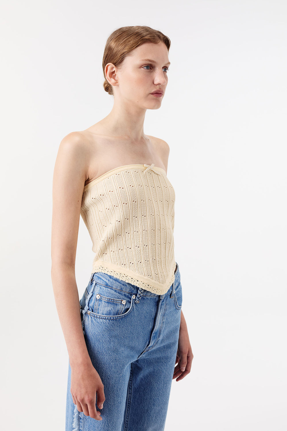 Knit bustier