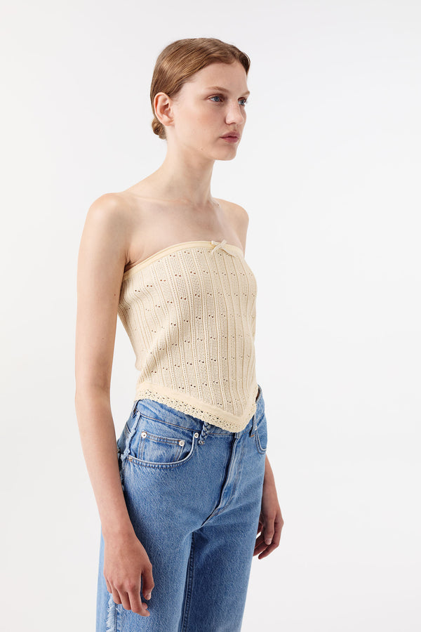 Knit bustier