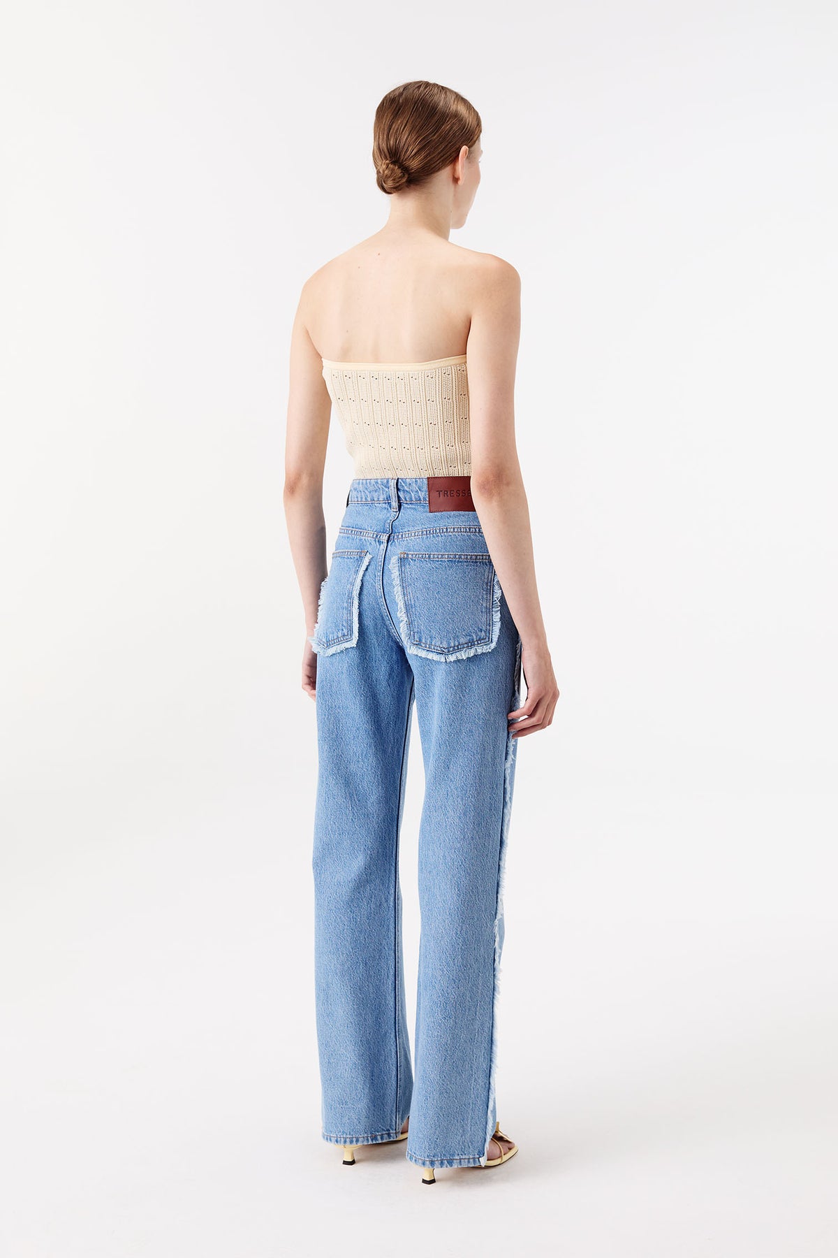 Gerader Denim mit Fransen