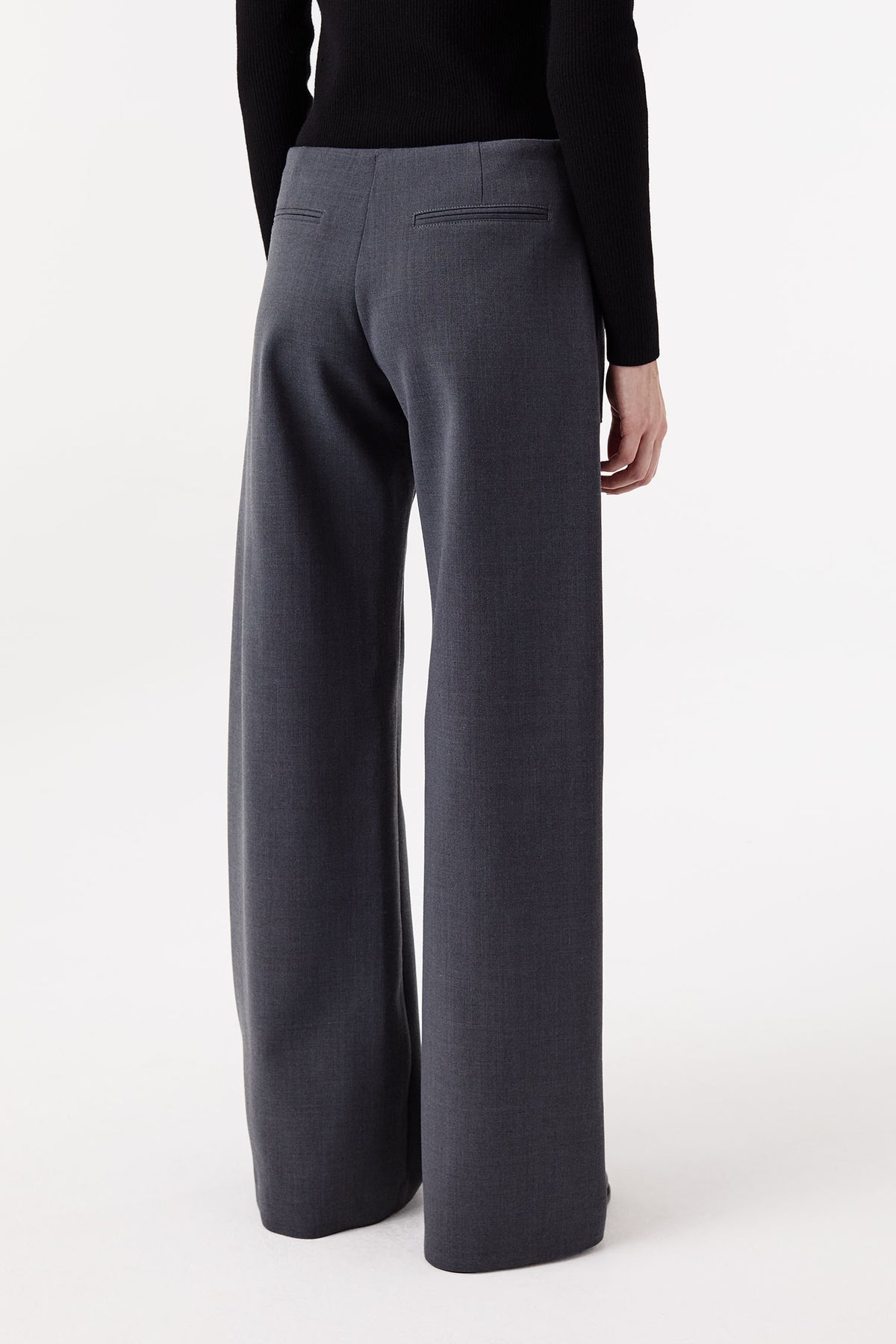 Tailored trousers with patch pockets