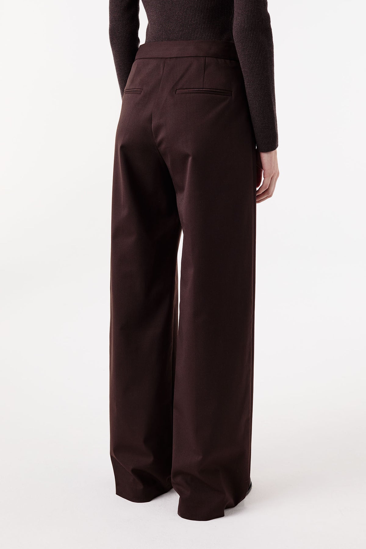 Pantalon de tailleur à plis