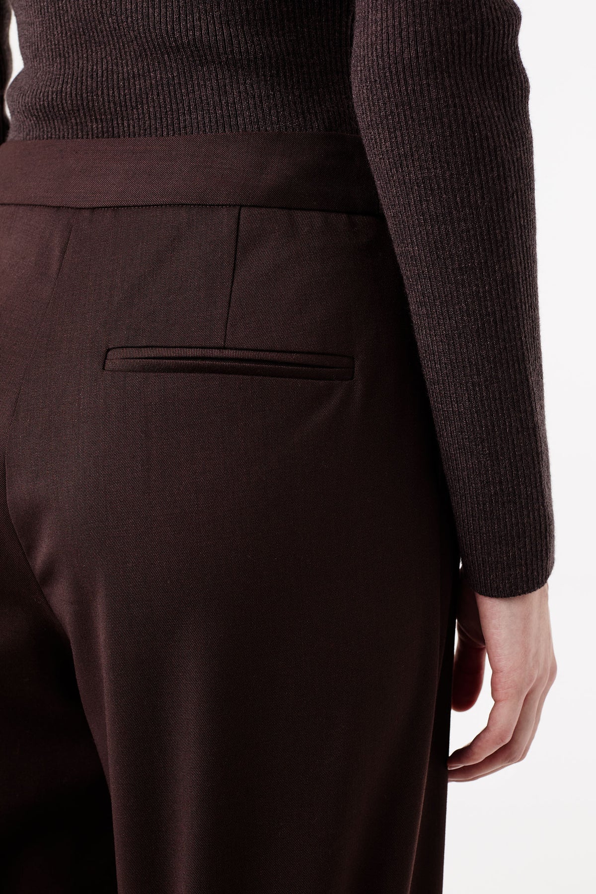 Pantalon de tailleur à plis