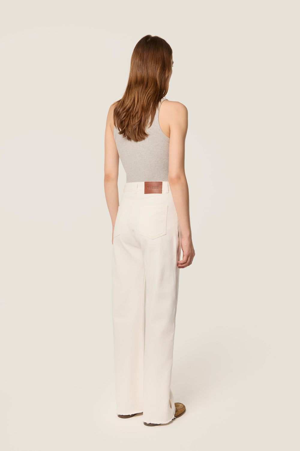 White canvas denim