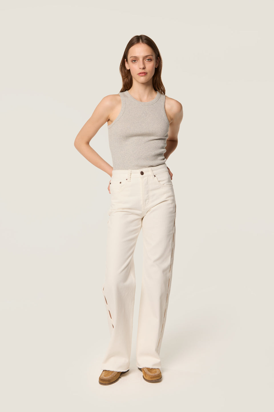 Denim en toile blanche