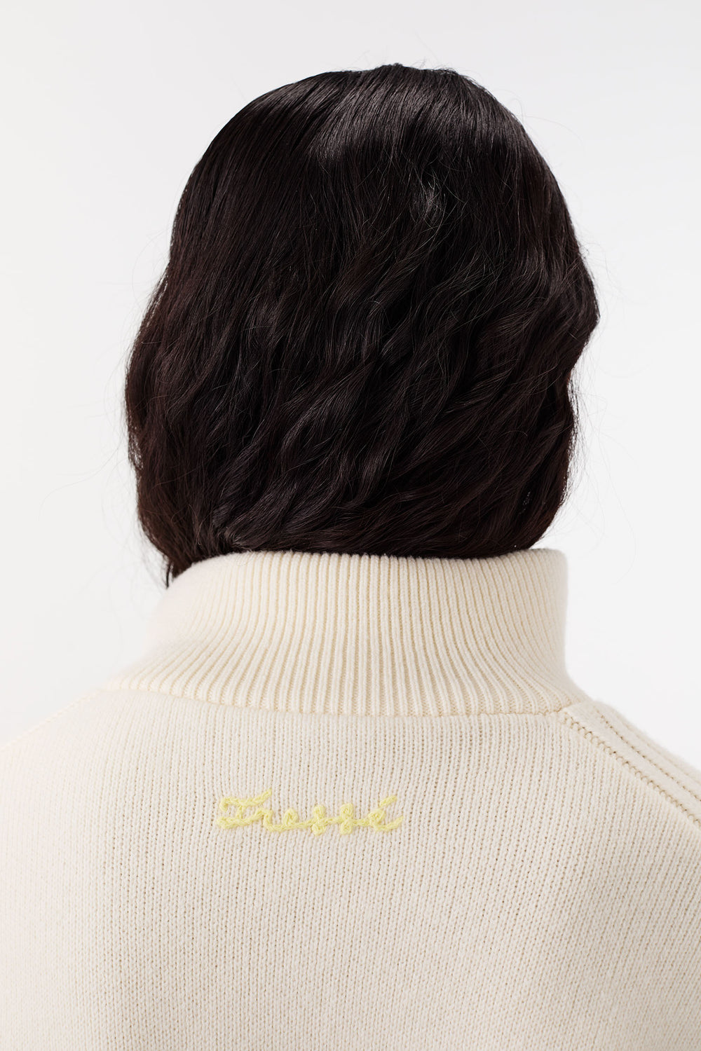 Thick Sweater with a Trucker Collar