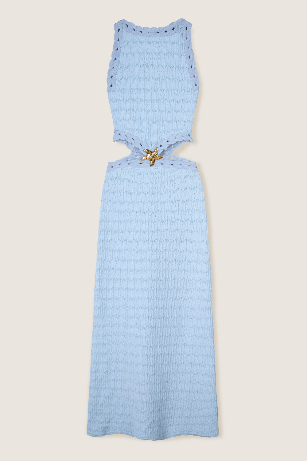 Robe longue à étoile dorée