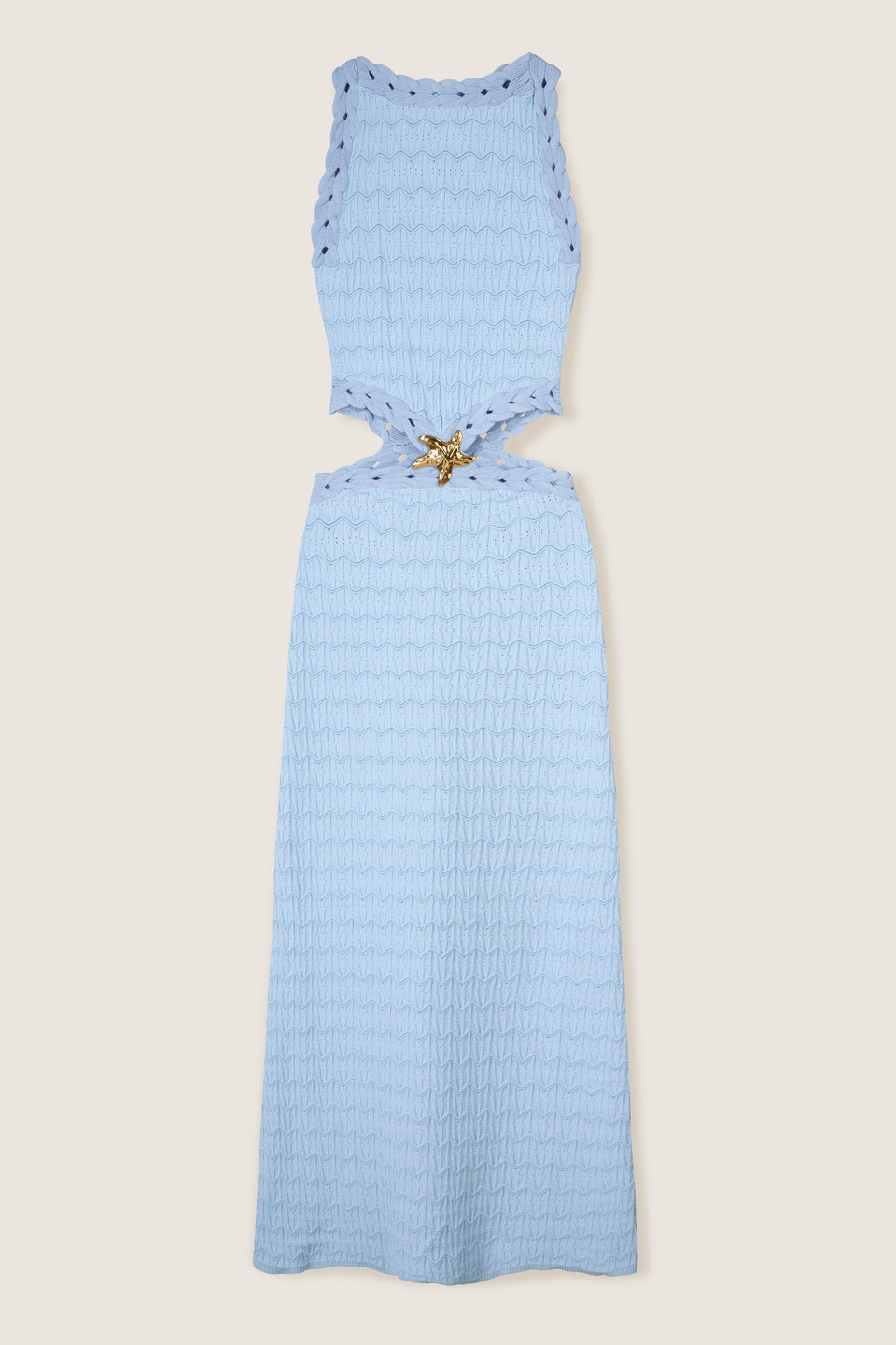 Robe longue à étoile dorée