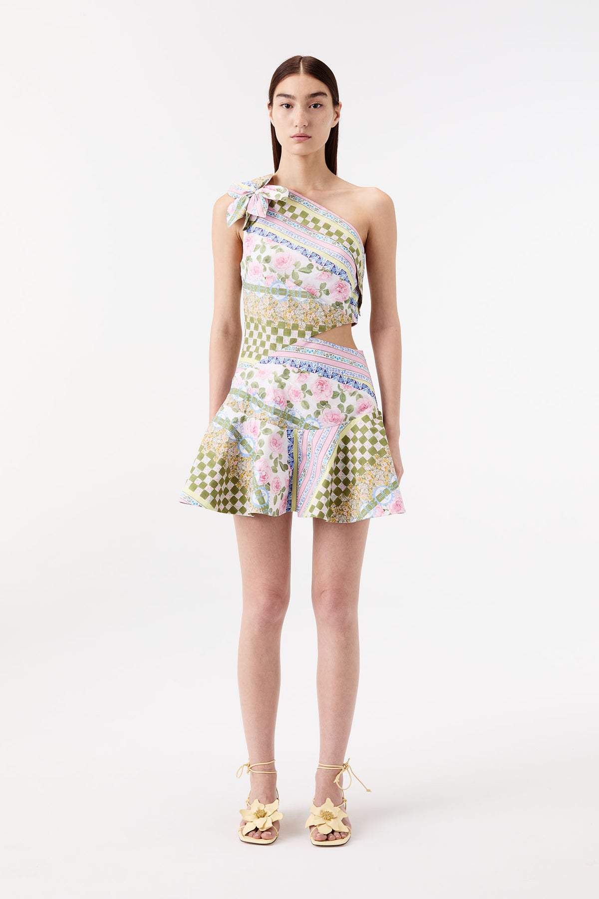 Kurzes Kleid aus Liberty-Popeline