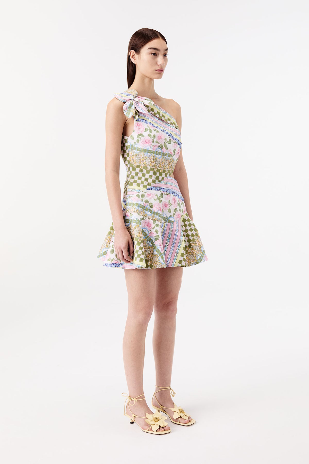 Kurzes Kleid aus Liberty-Popeline