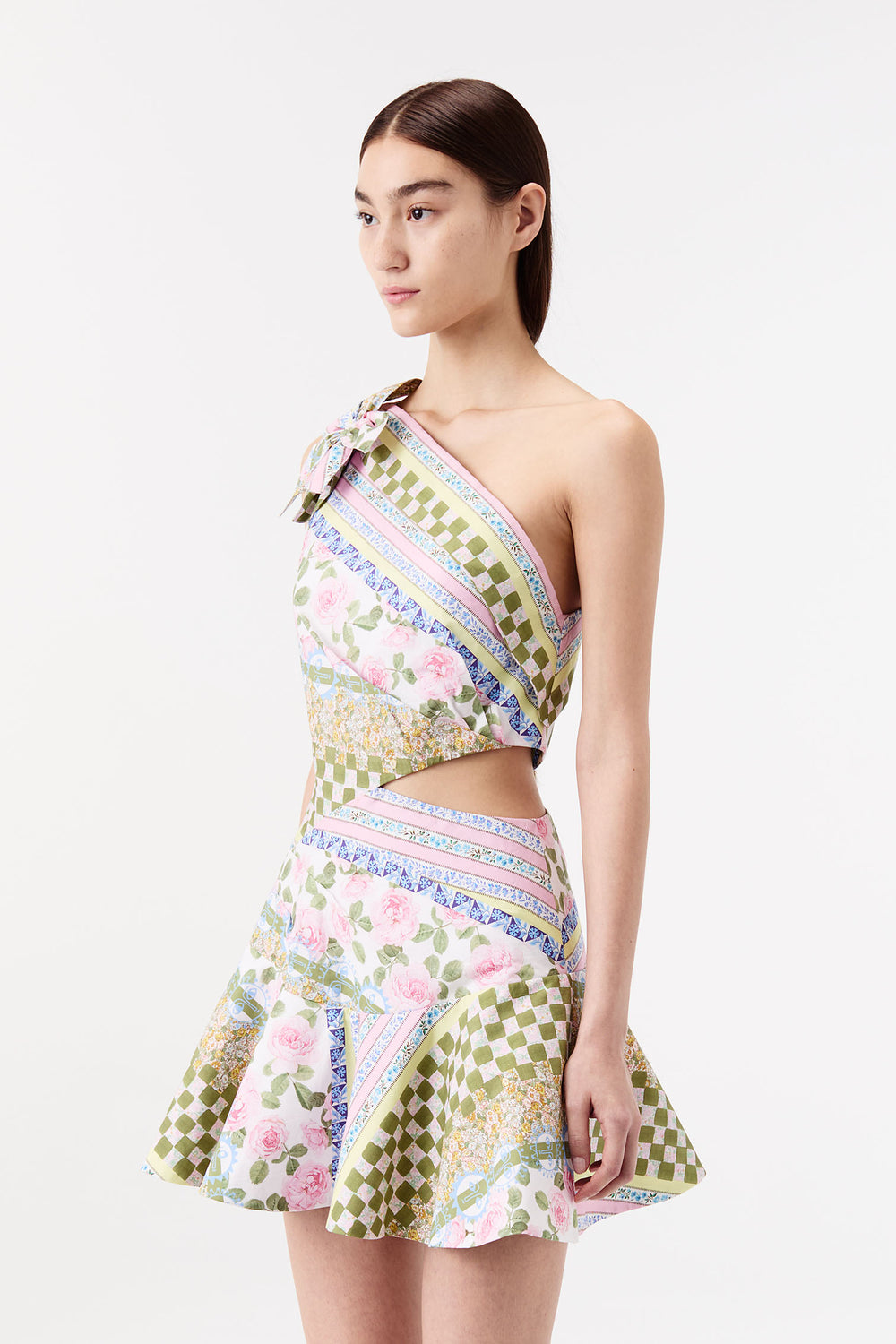 Short Liberty poplin dress